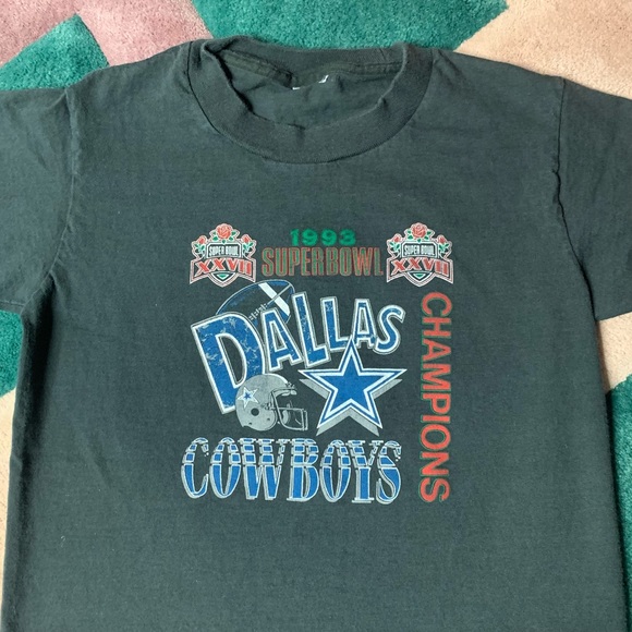Vintage 1993 Dallas Cowboys Super Bowl Champions Youth T-Shirt - Picture 3 of 3